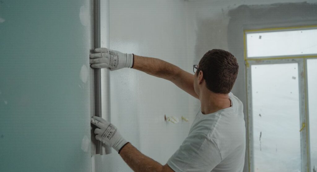 Fenêtre aluminium sur mesure posée sur façade de maison rénovée en France